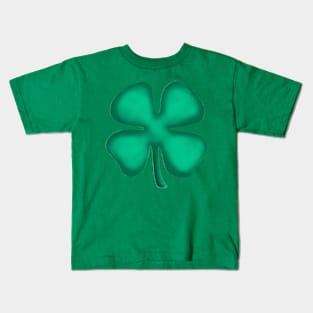 Lucky 4 Leaf Irish Clover Kids T-Shirt